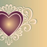 Vector Background with Heart N4