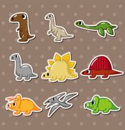 dinosaur stickers N2