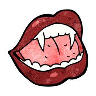 Cartoon Vampire Lips N51