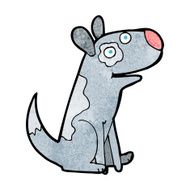 cartoon happy dog N133