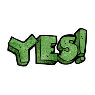 cartoon yes symbol N18
