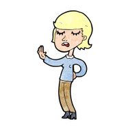 cartoon woman ignoring N46
