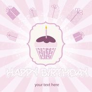 Birthday cupcake N31