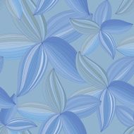 abstract flowers petals on a blue background