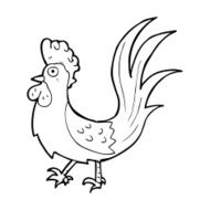 cartoon cockerel N56