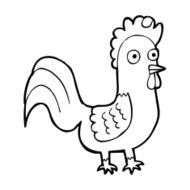 Cartoon Rooster N31