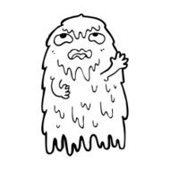 gross cartoon ghost N38