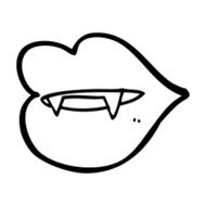 Cartoon Vampire Fangs N27