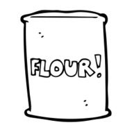cartoon bag of flour N58