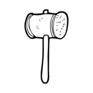 Cartoon Wooden Hammer N27