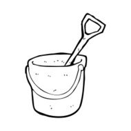 Cartoon Bucket And Spade N20