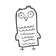 Cartoon Owl N252