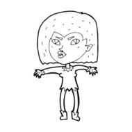 Cartoon Vampire Girl N368
