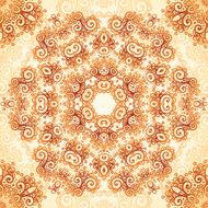 Ornate vintage seamless pattern in mehndi style N4