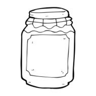 cartoon jar of jam N24