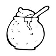 cartoon honey pot N32