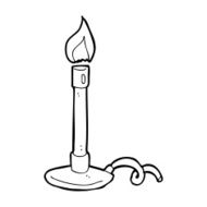 cartoon bunsen burner N19