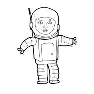 Cartoon Astronaut N200