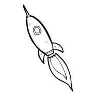 Cartoon Spaceship N76