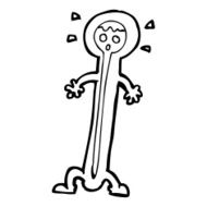 cartoon hot thermometer N17