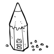 cartoon pencil stub N13