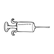 cartoon old needle N14