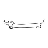 Cartoon Dachshund N38
