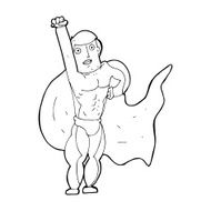 Cartoon superhero N41