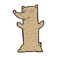 funny cartoon bear N113