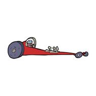 cartoon drag racer N14