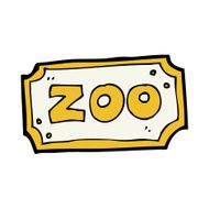 Cartoon Zoo Sign N28