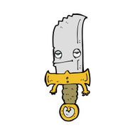 knife cartoon character N16