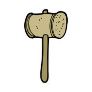 Cartoon Wooden Hammer N28