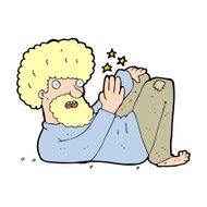 cartoon hippie man N24
