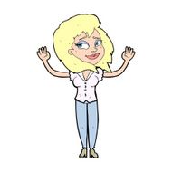 cartoon woman giving up N14