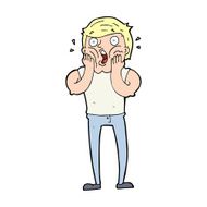 cartoon gasping man N23