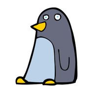 Cartoon penguin N139