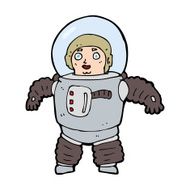cartoon space man N50