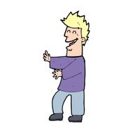 cartoon laughing man N57