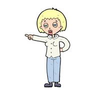 cartoon woman telling off N16