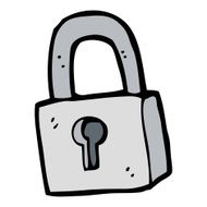 Cartoon Padlock N63
