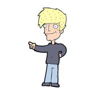 Cartoon Man Pointing N314