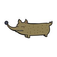 cartoon funny little dog N30
