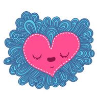 Doodle heart Valentines day vector illustration N10