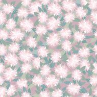 floral seamless pattern of chrysanthemums - Illustration N3