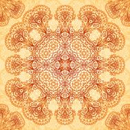 Ornate vintage seamless pattern in mehndi style N7