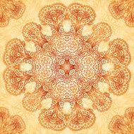 Ornate vintage seamless pattern in mehndi style N8