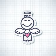Hand Drawn Angel N24