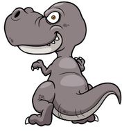 cartoon dinosaur N237