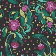 pattern with the drawn peony